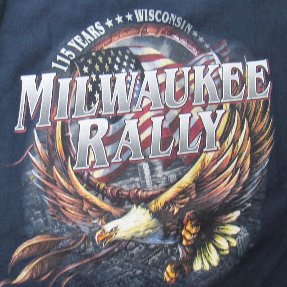 115th Anniversary Milwaukee Rally 2018 Long Sleeve Graphic T-Shirt Size L - Picture 4 of 8